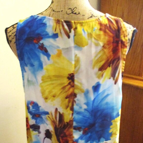 Lane Bryant Womens Sleeveless Tunic Top, Watercolor Print, Loose Fit, Size 14/16 - Picture 7 of 11